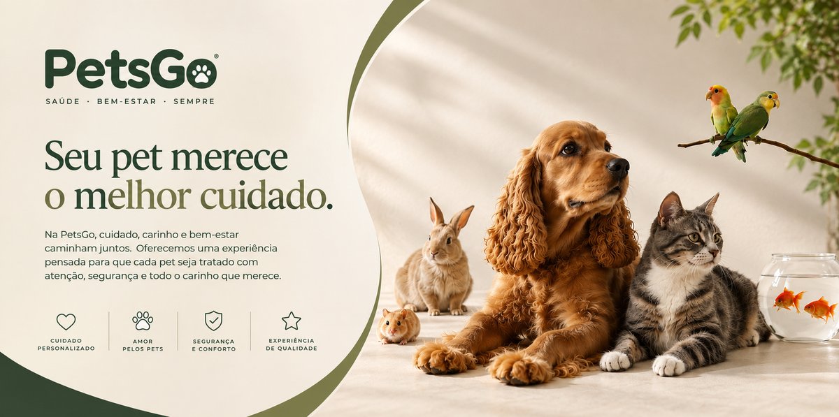 Página do site da PetsGo Club
